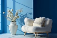 White Sofa Interior of Italian Living Room 01 Product Image 1