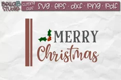 Merry Christmas SVG, Grain sack SVG, Christmas Sign SVG Product Image 2