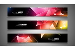banner collection. abstract background with luminous Product Image 1