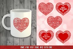 Heart SVG,Happy Valentines Day,Floral Heart,Heart Papercut Product Image 4