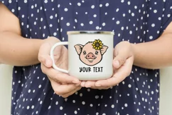 Pig face svg Pig svg Baby farm animals svg Sunflower svg Product Image 8