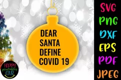 Christmas Quarantine SVG- Christmas Quarantine Ornaments SVG Product Image 1