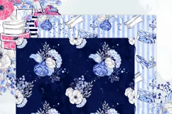 Fashion Shoes Shopping Floral Silver Glitter Paper Pack Product Image 8