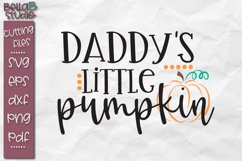 Daddy&#039;s Little Pumpkin SVG File, Kids Halloween SVG Product Image 1