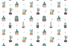 Cactus. 6 Seamless patterns. Digital paper. Product Image 9