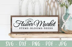Flower Market Sign SVG, Farmhouse Sign SVG Product Image 3