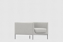 Isometric Arm Chair 3D isolated render Product Image 1
