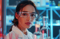 Lab Assistant Girl Background Wallpaper Product Image 1