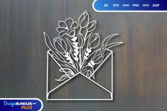 Floral Envelope Papercut Product Image 1