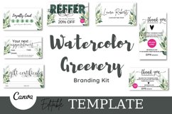 Watercolor greenery DIY Printable Product Image 1