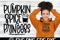SVG - Pumpkin Spice Princess - SVG PNG EPS DXF Product Image 1