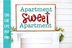 Apartment Sweet Apartment SVG / Farmhouse SVG / Home Decor Product Image 1