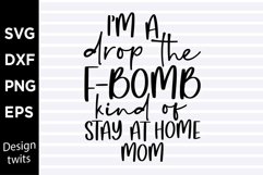 I'm a drop the f-bomb kind of stay at home mom SVG Product Image 1