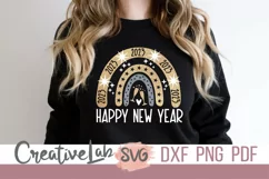 Happy New Year SVG, New Year Shirt Sublimation files Product Image 2