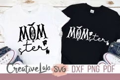 Momster SVG, Mom Halloween Svg, Dxf, Png files for Cricut. Product Image 1