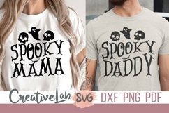 Spooky Mama SVG, Spooky Daddy SVG, Halloween Shirt SVG, PNGP Product Image 1