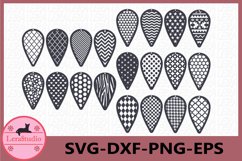 Earrings SVG, Leather Earrings Svg Product Image 1