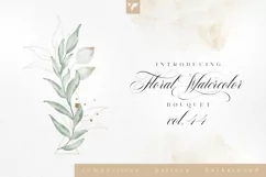 Floral Watercolor Bouquet Vol44 Product Image 1