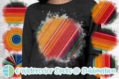Serape Sublimation Bundle Bleach Effect Watercolor Templates Product Image 1