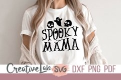 Spooky Mama SVG, Spooky Daddy SVG, Halloween Shirt SVG, PNGP Product Image 2