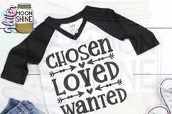 Chosen Loved Wanted SVG DXF PNG EPS Cutting Files Product Image 2