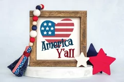 America Y'all SVG Cut File - Patriotic SVG DXF EPS PNG Product Image 4