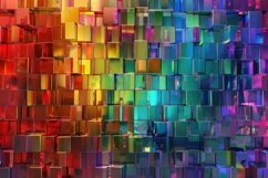Colorful Rainbow Cubes Background Wallpaper Product Image 1