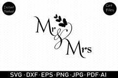 Wedding SVG, Bridal Shower, Mr.and Mrs, Wedding Party Product Image 1