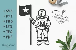 Astronaut - SVG DXF PNG EPS JPG PDF Cutting File Product Image 1