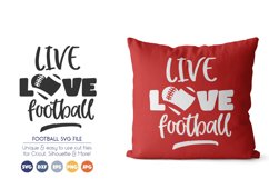 Live Love Football SVG Cut Files Product Image 1
