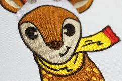 Christmas Deer- Machine Embroidery Design, 3 sizes Product Image 2