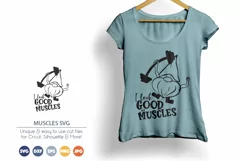 I Look Good in Muscles SVG| Fitness Gnome SVG | Workout SVG Product Image 1
