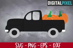 Fall Truck Svg , Fall Svg, Autumn Svg, Harvest Truck Svg Product Image 1