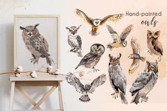 Owl Watercolor png Product Image 4