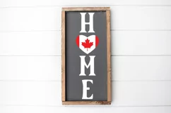 Canadian Flag SVG - Home SVG, Welcome Sign SVG Product Image 1