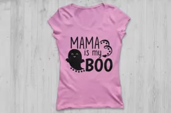 Mama is My Boo svg, Halloween svg, Boo svg, Ghost svg. Product Image 2