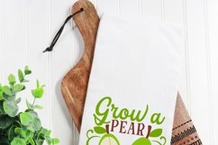 Grow a pear SVG, fruit or gardening cutting file Product Image 2