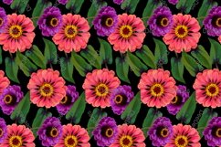 12 Seamless colorful FLOWER patterns bundle. Digital Paper Product Image 2