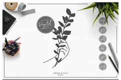 Floral Hand - SVG EPS DXF PNG PDF JPG Product Image 8