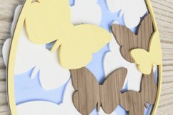 Easter laser cut file - Butterfly Egg Product Image 2