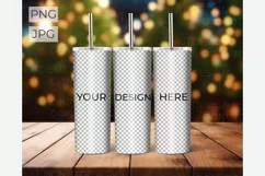 Canva Christmas tumbler mockup