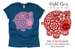 Pig, Chinese new year SVG / DXF / EPS / PNG files Product Image 1