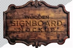 Vintage Wooden Signage Mockup Template Product Image 1