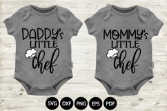 Mommy&#039;s little Chef svg - Daddy&#039;s little Chef svg Product Image 1