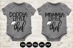 Mommy's little Chef svg - Daddy's little Chef svg Product Image 1