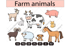 Farm animals 7 arts Product Image 1