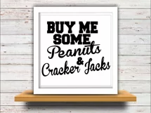 Baseball svg SVG DXF JPEG Silhouette Cameo Cricut Baseball mom svg iron on Peanuts and Crackerjacks svg Product Image 2