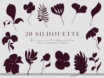 One Line Floral Clipart - Linear Art Product Image 7