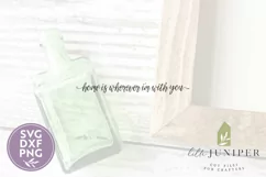 Farmhouse Sign SVG, Home Is Wherever I'm With You SVG Product Image 2