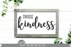 Choose Kindness SVG, Sublimation, Printable, EPS, JPG, PNG Product Image 2